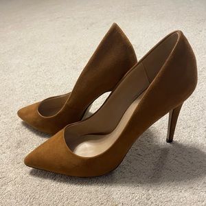 Brown Suede Pumps